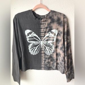 Target butterfly long sleeve tee